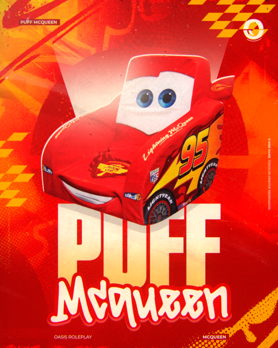 Puff Relampago Mcqueen
