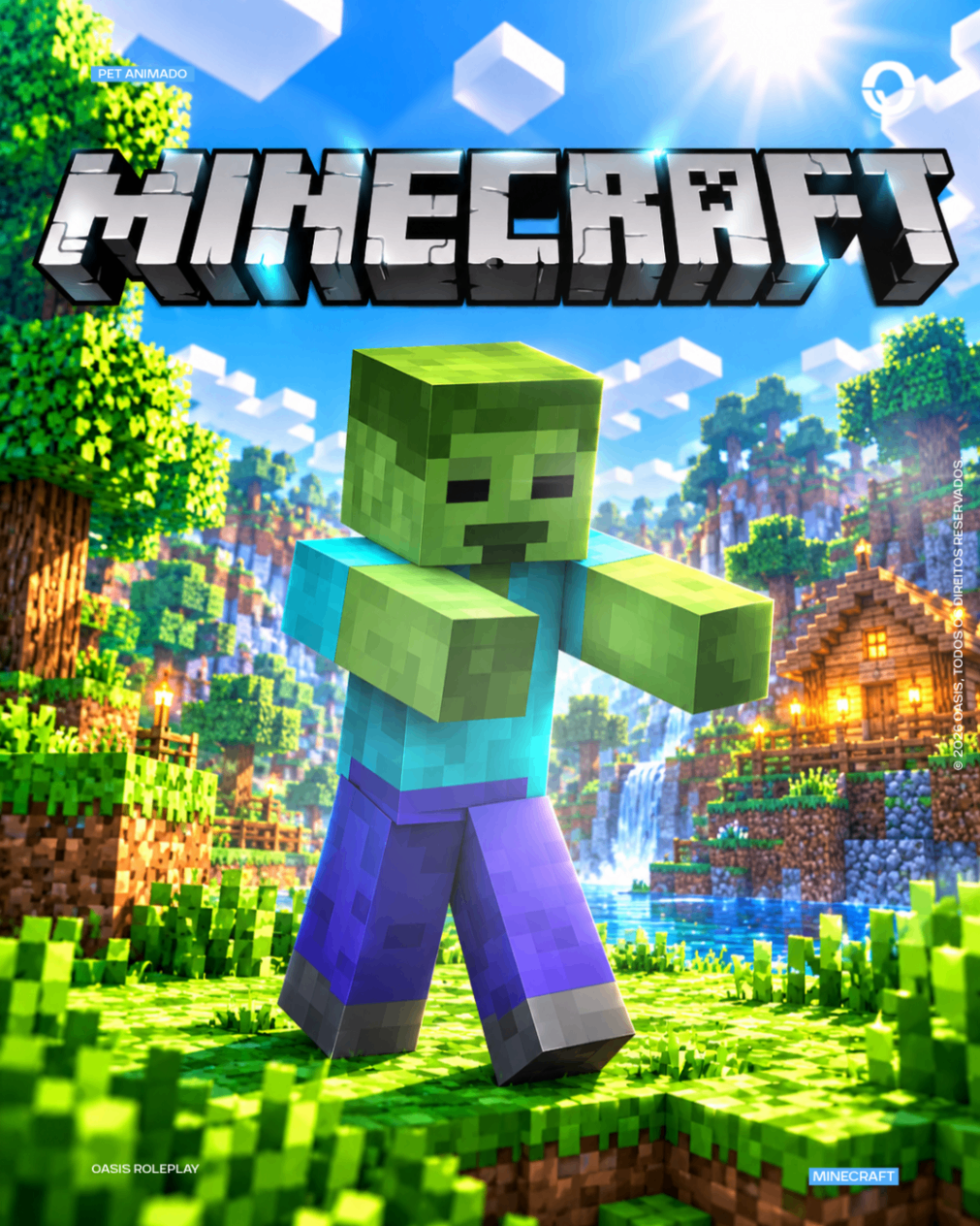 Pet Minecraft Zumbi