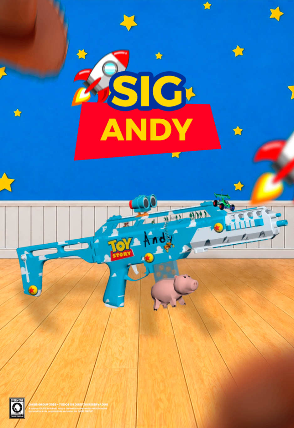 Skin Lendária Andy (Toy Story)