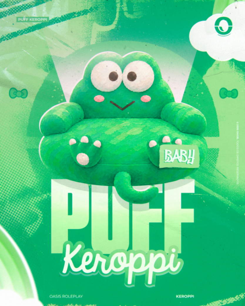 Puff Baby Keroppi