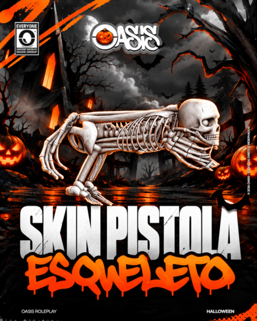 Skin Pistola Esqueleto