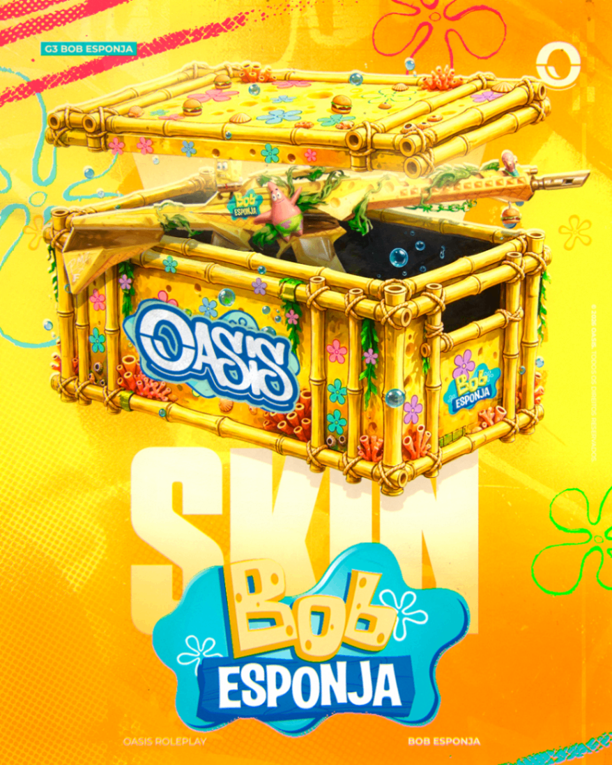 Skin Fuzil Bob Esponja